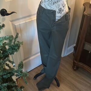 SHEIN Women's Dark Green Wide Leg Pants